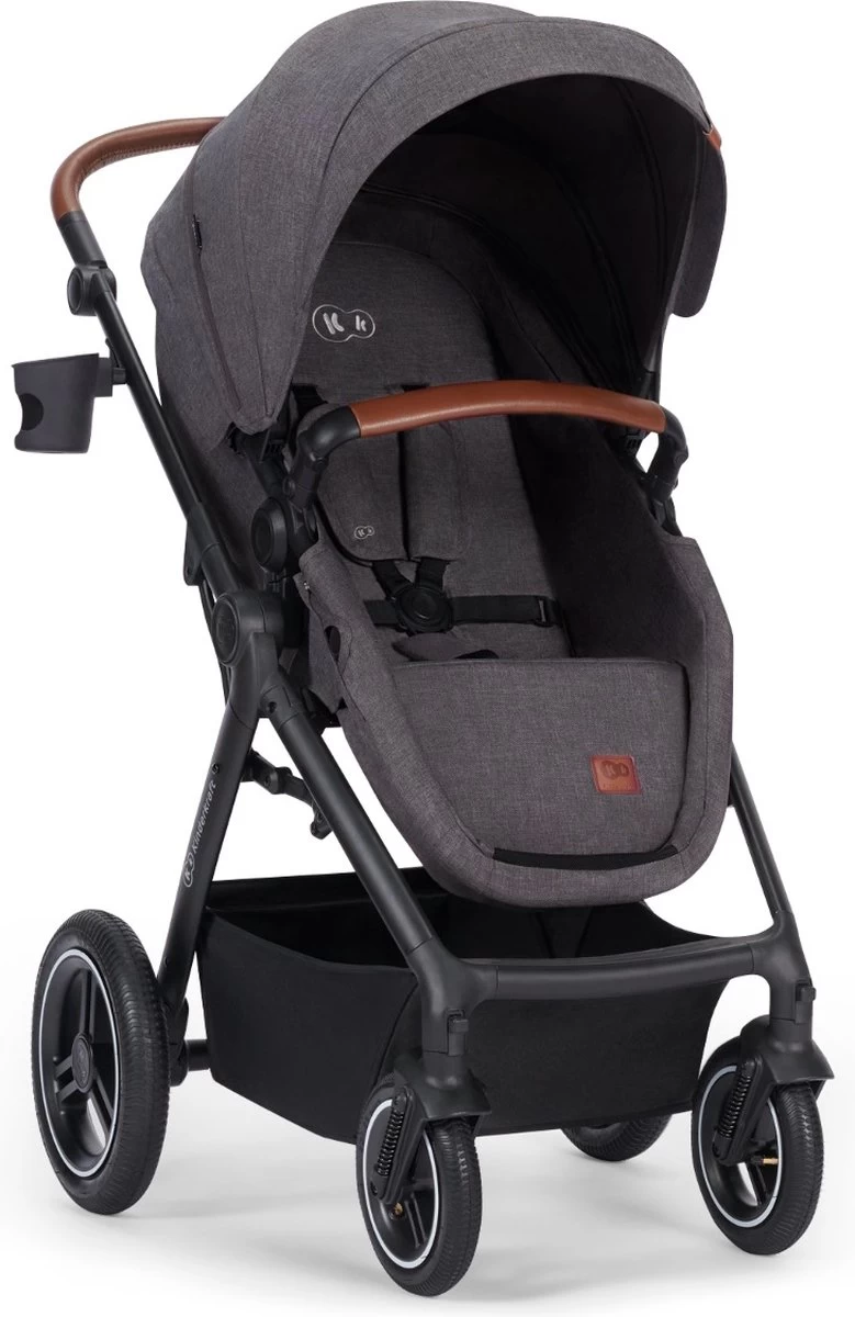 Kinderkraft B-Tour Ash Grey 3-in-1 Combi Kinderwagen Incl. Autostoel KSBTOU00DGR3000 - Afbeelding 5