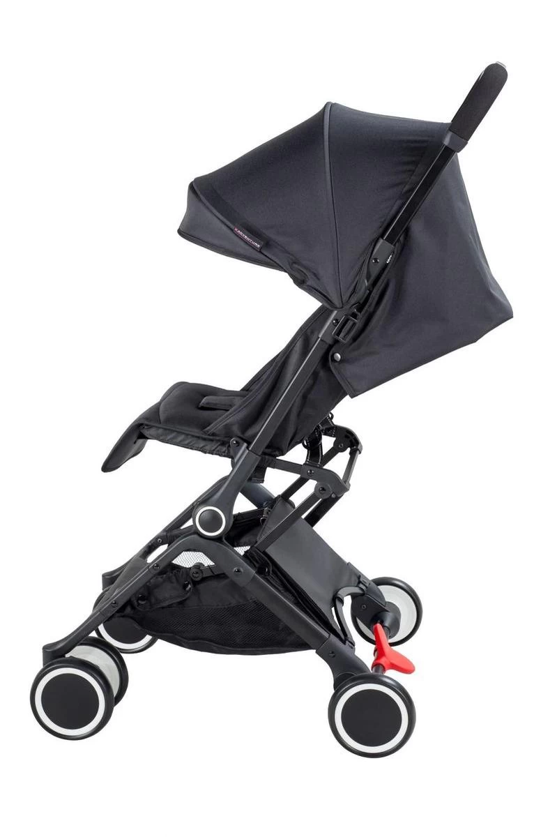 X Adventure Compact Buggy / Plooibuggy Jumpy - Automatisch Opvouwen - Verstelbare Rugleuning -Zwart - Afbeelding 4