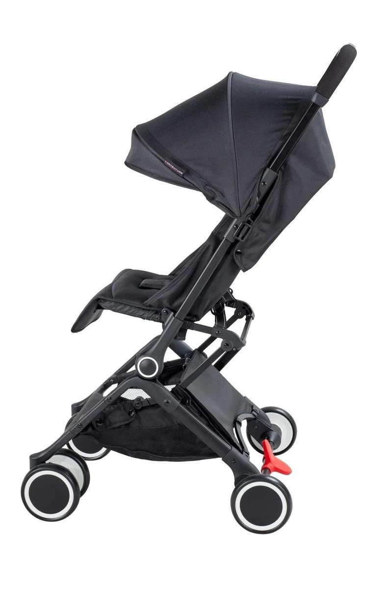 X Adventure Compact Buggy / Plooibuggy Jumpy - Automatisch Opvouwen - Verstelbare Rugleuning -Zwart - Afbeelding 5