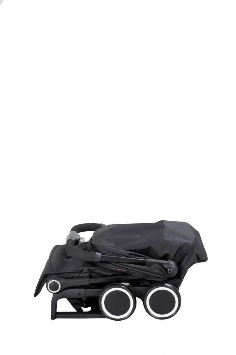 X Adventure Compact Buggy / Plooibuggy Jumpy - Automatisch Opvouwen - Verstelbare Rugleuning -Zwart - Afbeelding 7