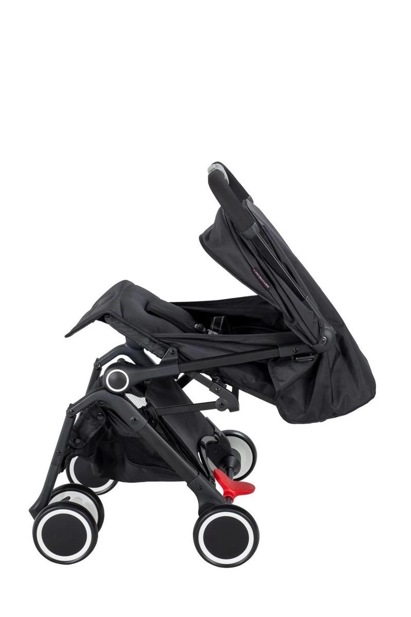 X Adventure Compact Buggy / Plooibuggy Jumpy - Automatisch Opvouwen - Verstelbare Rugleuning -Zwart - Afbeelding 9