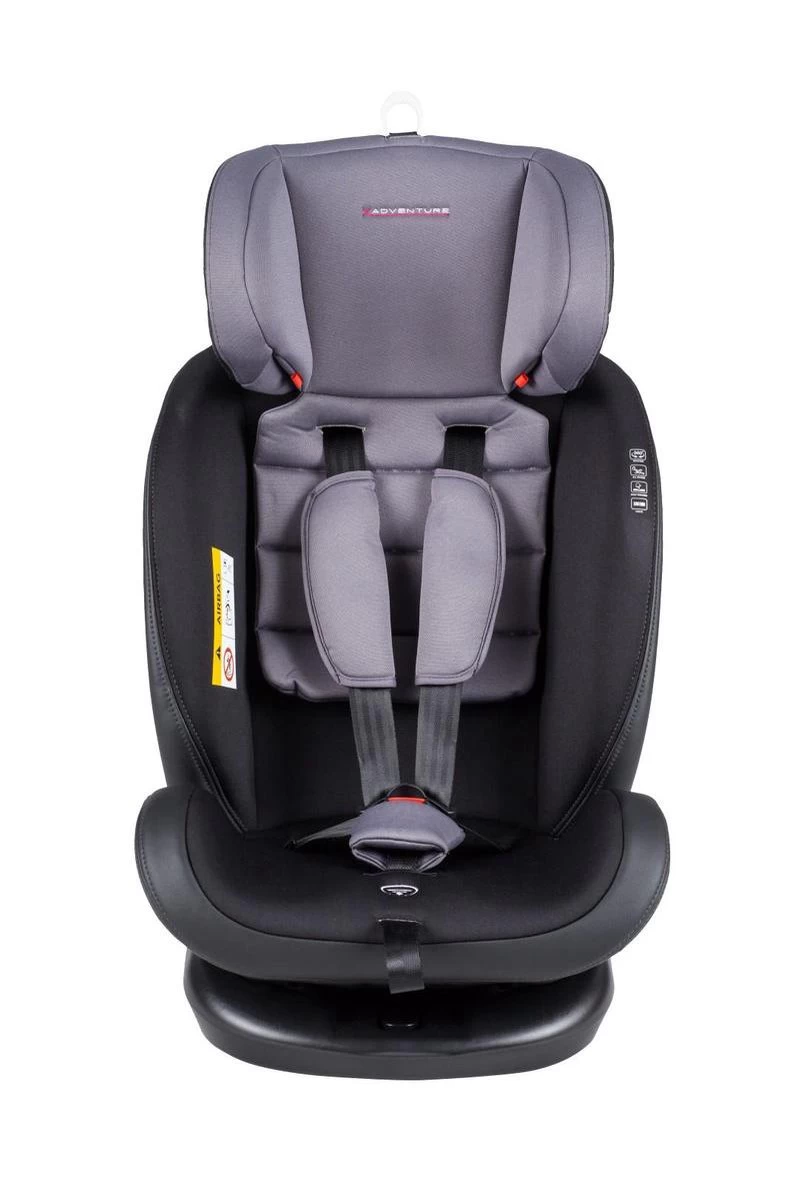 X Adventure Quickfix Meegroei Autostoel Groep 0/1/2/3 - 360 Graden Draaibaar - Grijs - Afbeelding 10
