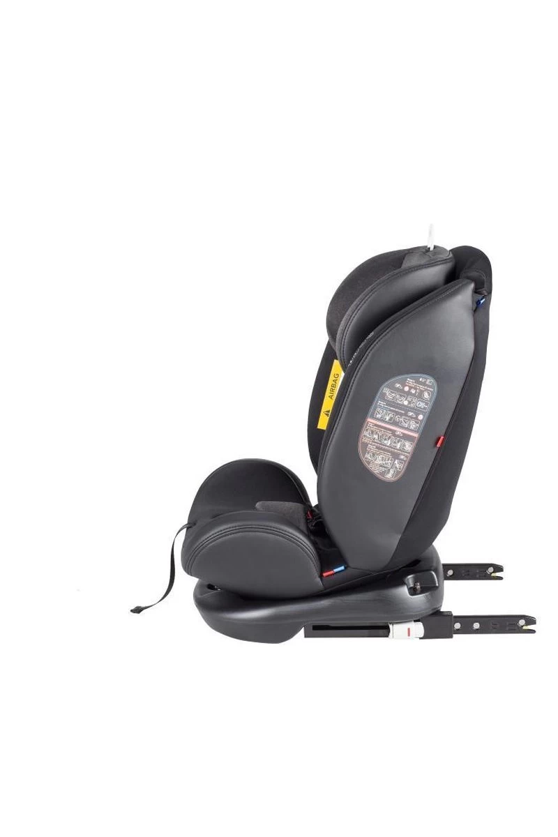 X Adventure Quickfix Meegroei Autostoel Groep 0/1/2/3 - 360 Graden Draaibaar - Grijs - Afbeelding 2