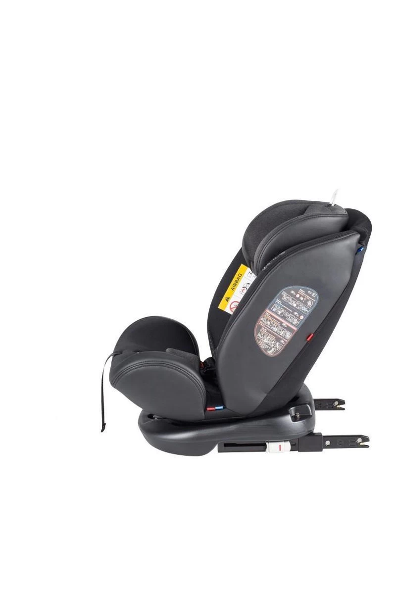 X Adventure Quickfix Meegroei Autostoel Groep 0/1/2/3 - 360 Graden Draaibaar - Grijs - Afbeelding 14