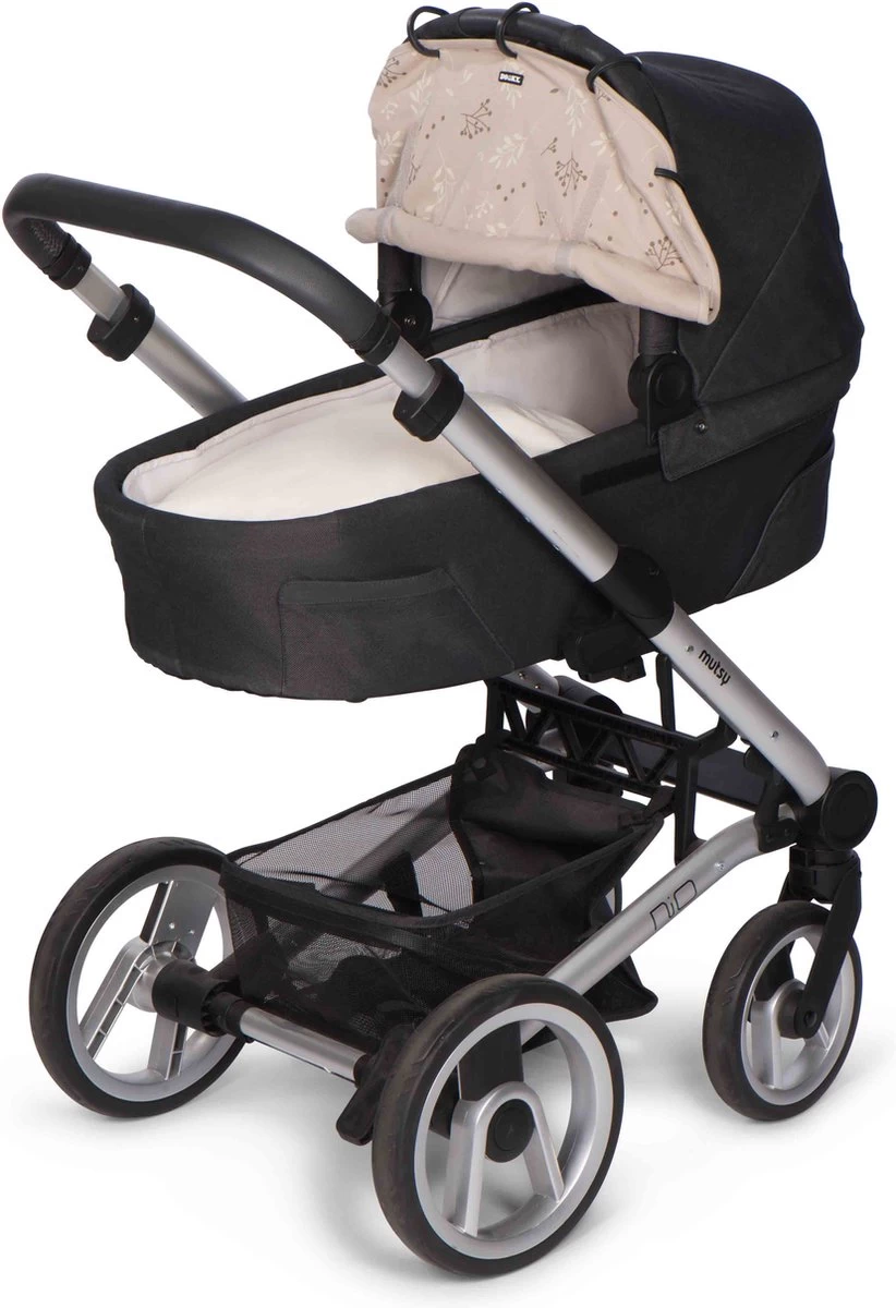 Dooky Universal Cover Zonnescherm Kinderwagen - Romantic Leaves Beige - Afbeelding 3