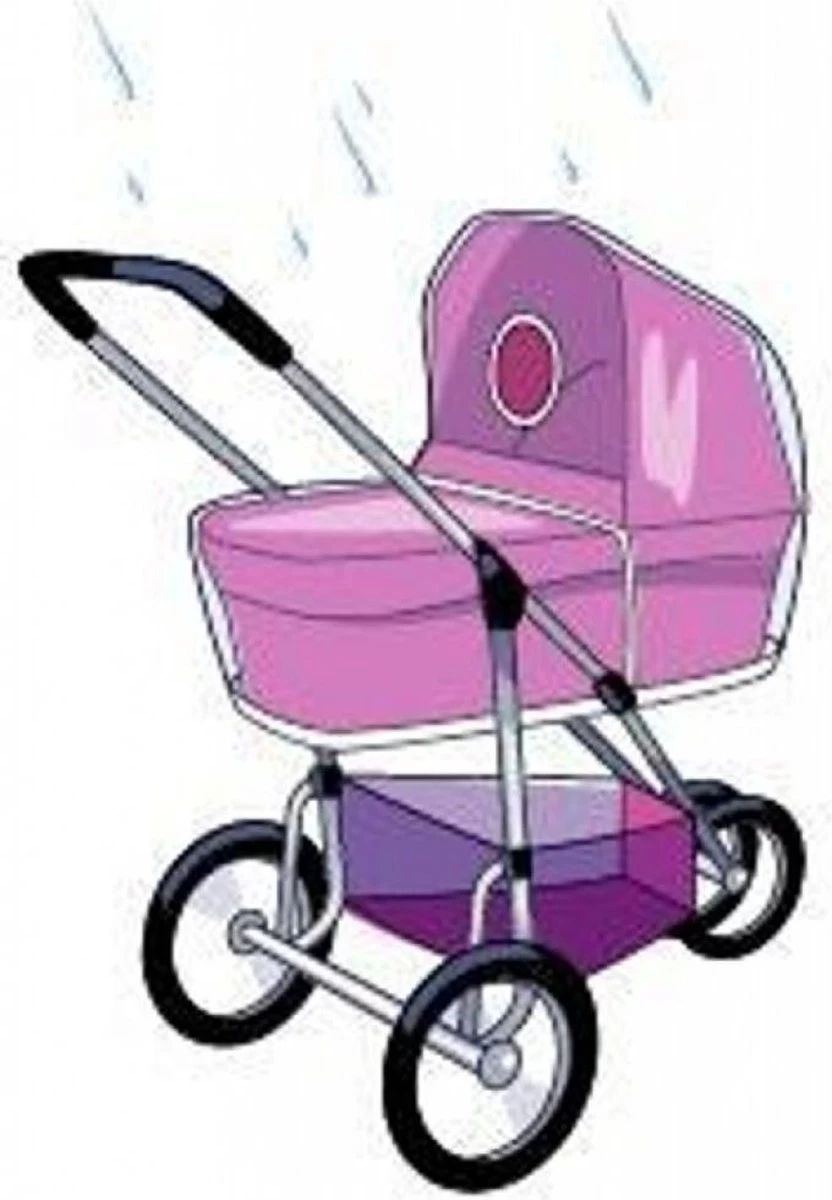 Babsana Regenhoes Voor Kinderwagen - Transparant - Afbeelding 2