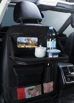 Auto Organizer Met Tablethouder - Autostoel Organizer Achterbank - Met Tablethouder - Auto Accessories - Zwart - 1 Stuk - Cadeautje