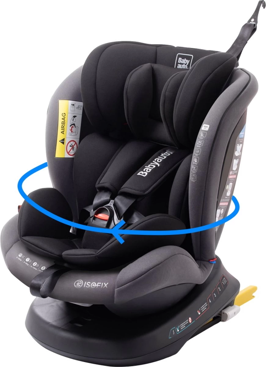 BabyAuto Rodia Group 0+/1/2/3 Zwart/grijs - Afbeelding 13