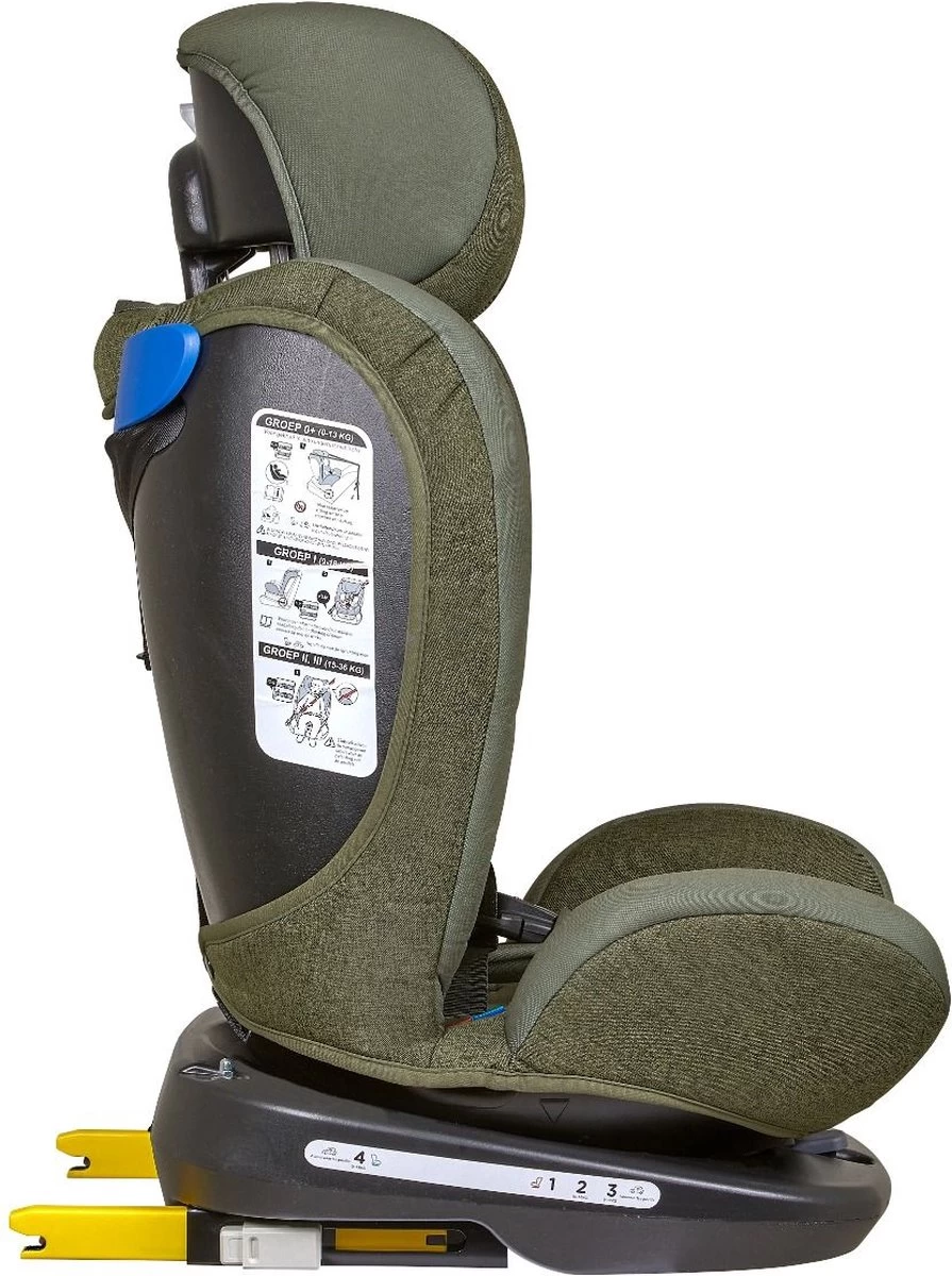 Novi Baby® - Autostoel - Goliath Pro - Isofix - 360° Draaibaar - Groen - Groep 0-1-2-3 - 0-36 Kg - Afbeelding 8