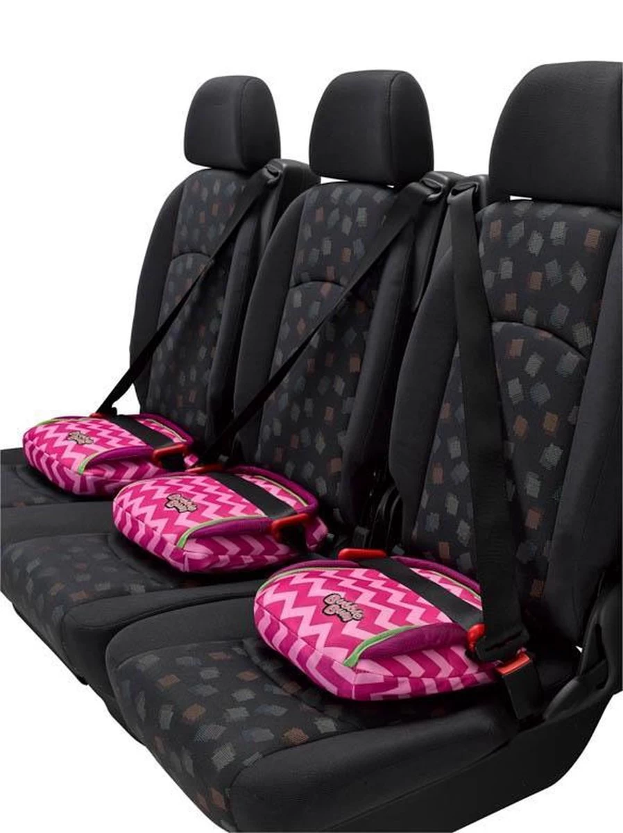 BubbleBum - Inflatable Child's Safety Booster Seat - Raspberry - Afbeelding 3
