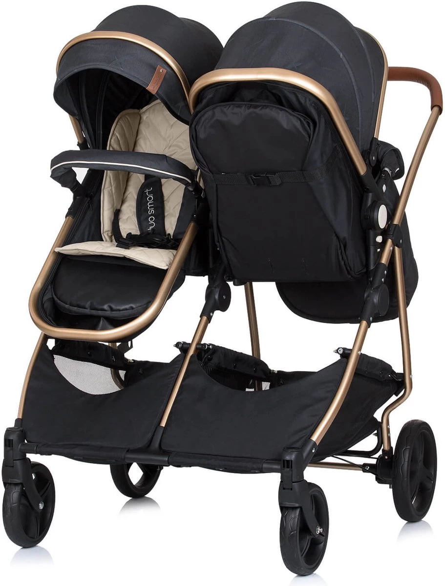 Duo Kinderwagen Chipolino Duo Smart Zwart, Incl. Luiertas - Afbeelding 2