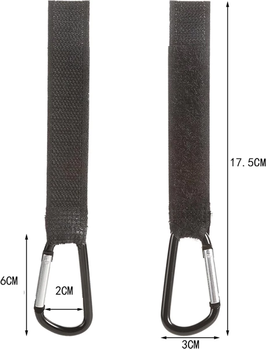 Kinderwagen Haakjes - Buggy Tassen Haakjes - 2 Stuks - Babywagen - Tassen Dragers - Rheme - Afbeelding 6