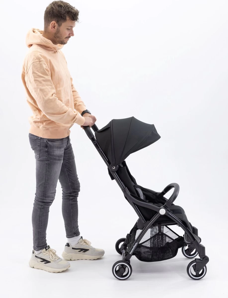 Hamilton By Yoop X1 Plus Buggy – Nieuw, Hoger, Uitgebreider 2023 Model – Premium Stroller Met One Hand Folding Technologie – Grijs – Lichte, Verstelbare En Wendbare Kinderwagen Met Vele Gemakken - Afbeelding 16