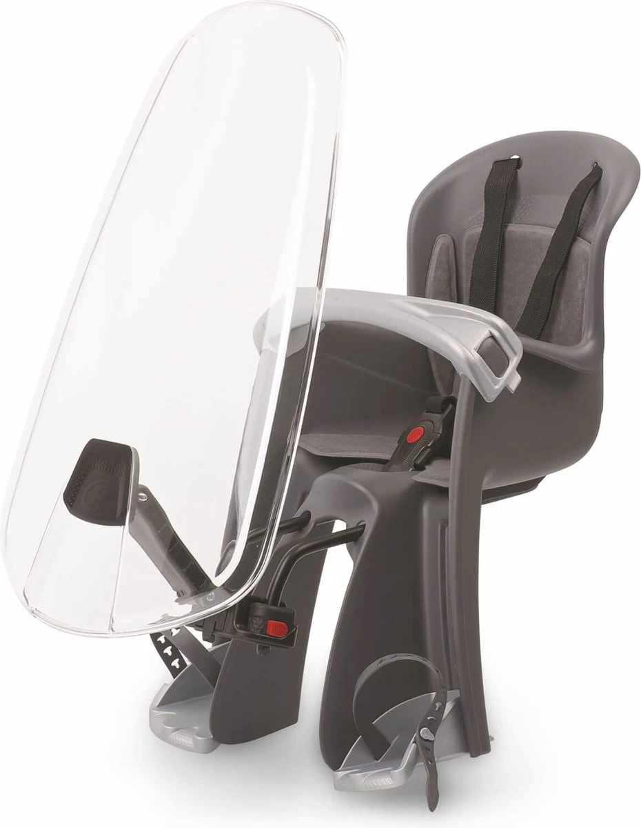 Polisport Bilby - Fietsstoeltje Voor + Windscherm - Zwart - Afbeelding 5