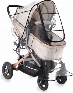 Achilles Universele Regenhoes Kinderwagen (2023 Model)– Buggy Hoes Universeel – Tegen Regen & Miezer