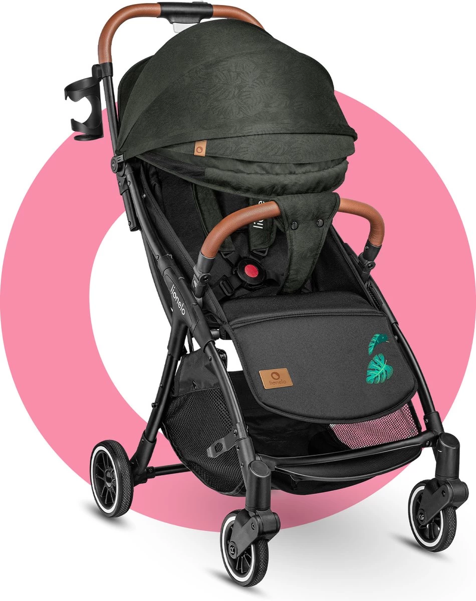 Lionelo Buggy Julie One - Kinderwagen Premium - Automatisch Opvouwen - Wandelwagen Tot 22 Kg - Comfortabele Zitje - Afbeelding 4