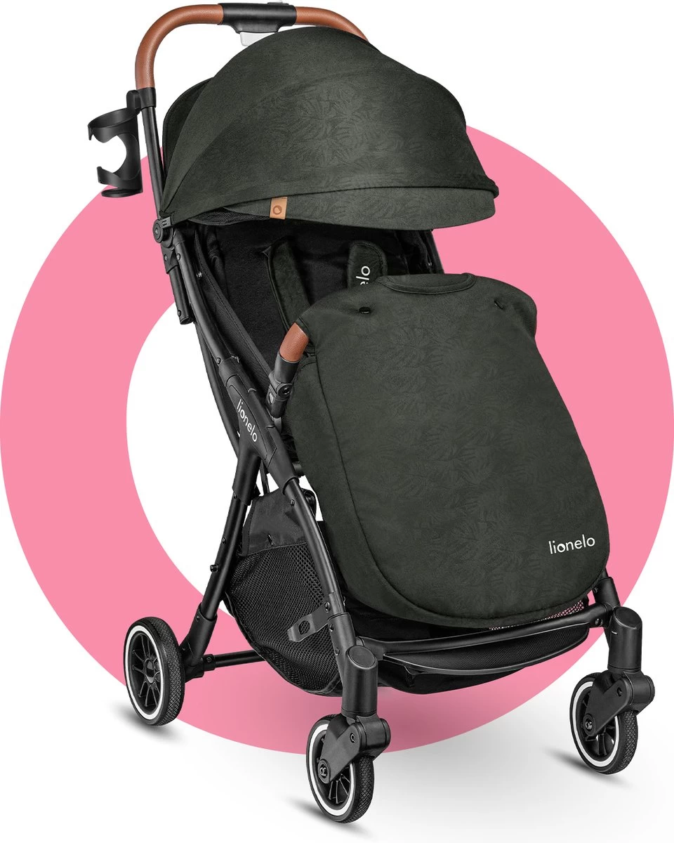 Lionelo Buggy Julie One - Kinderwagen Premium - Automatisch Opvouwen - Wandelwagen Tot 22 Kg - Comfortabele Zitje - Afbeelding 8