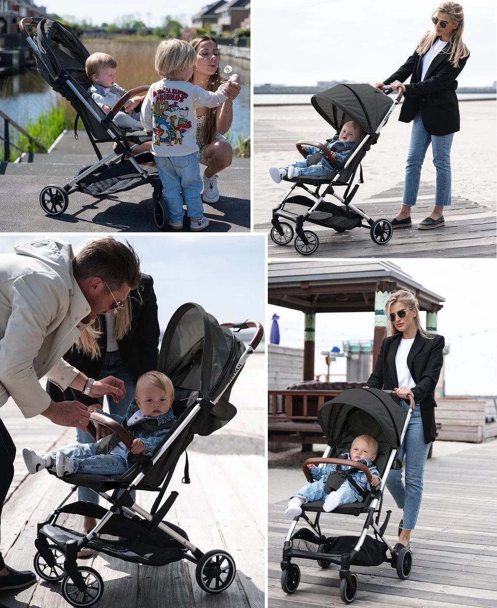 Deryan Rolo Luxe Lichtgewicht Buggy - Grijs - Afbeelding 8