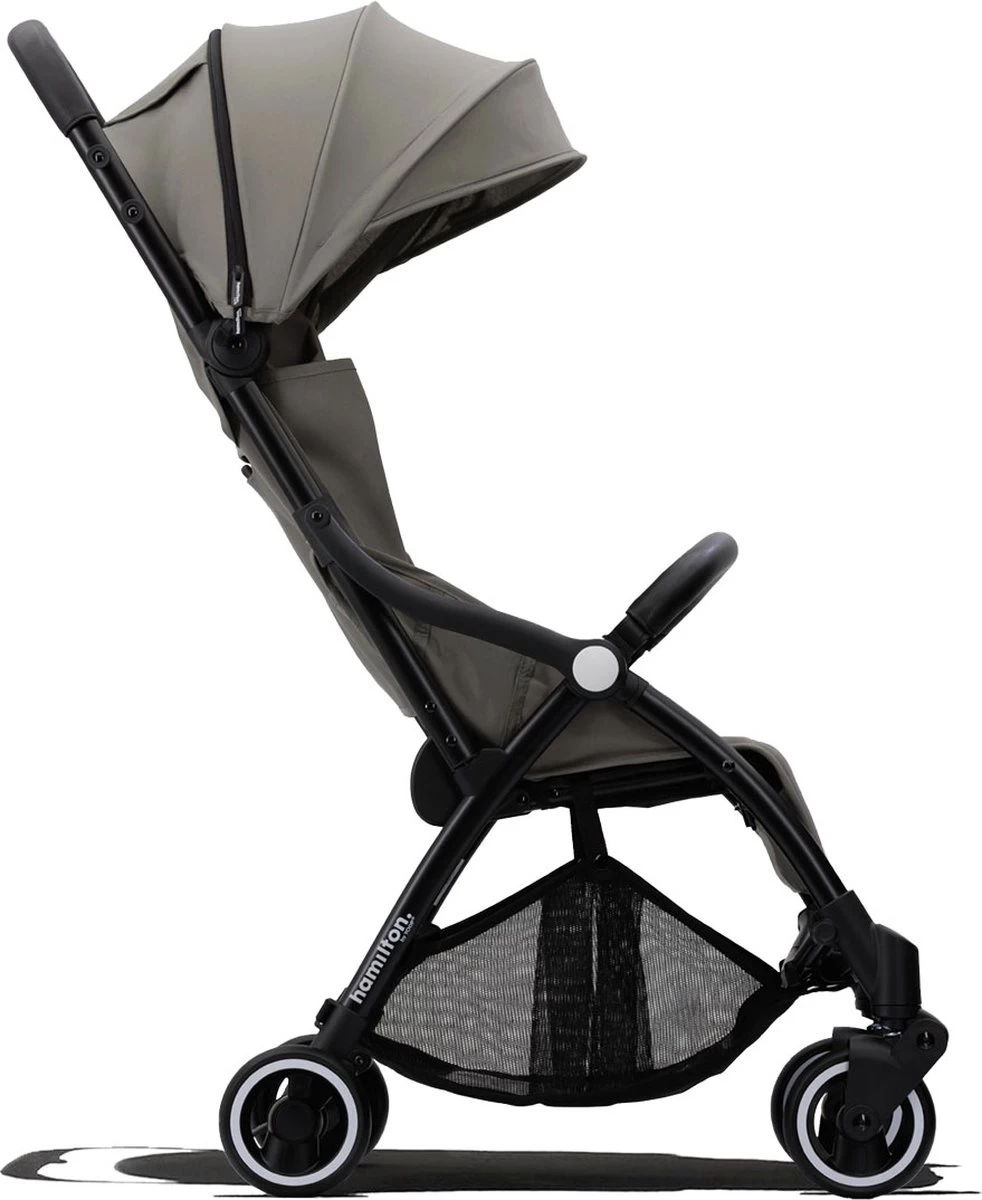 Hamilton By Yoop X1 Plus Buggy – Nieuw, Hoger, Uitgebreider 2023 Model – Premium Stroller Met One Hand Folding Technologie – Grijs – Lichte, Verstelbare En Wendbare Kinderwagen Met Vele Gemakken - Afbeelding 2