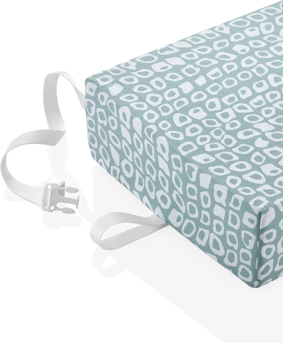 Stoelverhoger Babyjem Booster EasyClean Square Green - Afbeelding 4