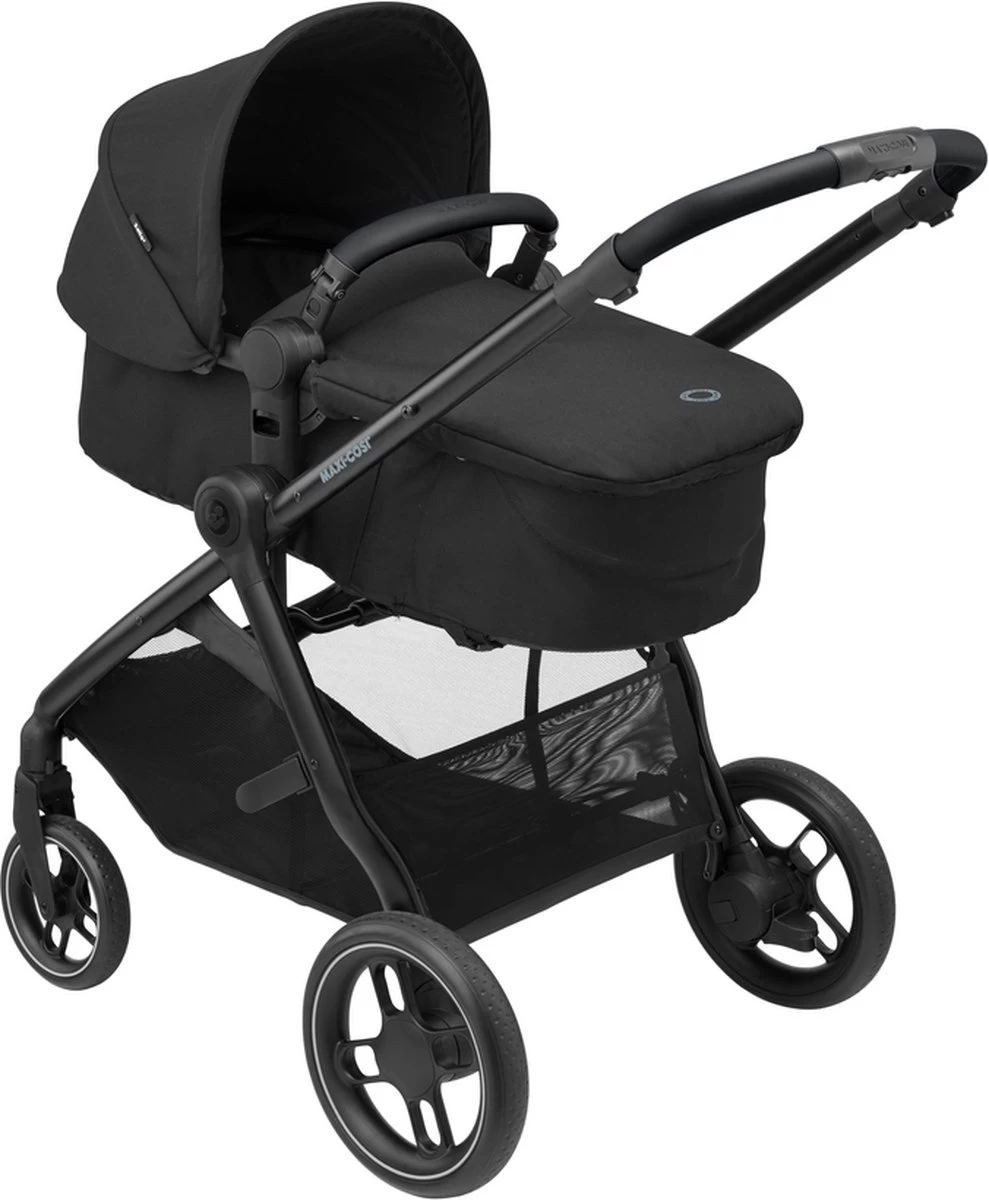 Maxi-Cosi Zelia³ Kinderwagen - Essential Black (zwart Frame + Zwart Leer) - Afbeelding 8